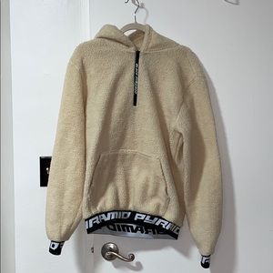 Black Pyramid Men’s Sherpa hoodie pull over